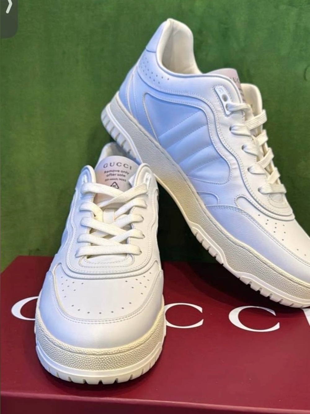 Gucci White Leather Men’s Sneakers